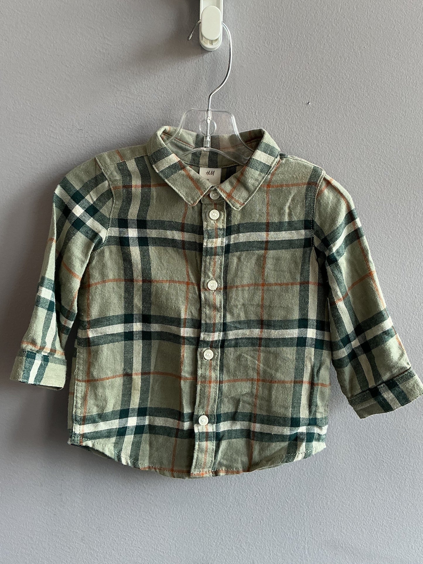 H&M Flannel Shirt size 9 mnth