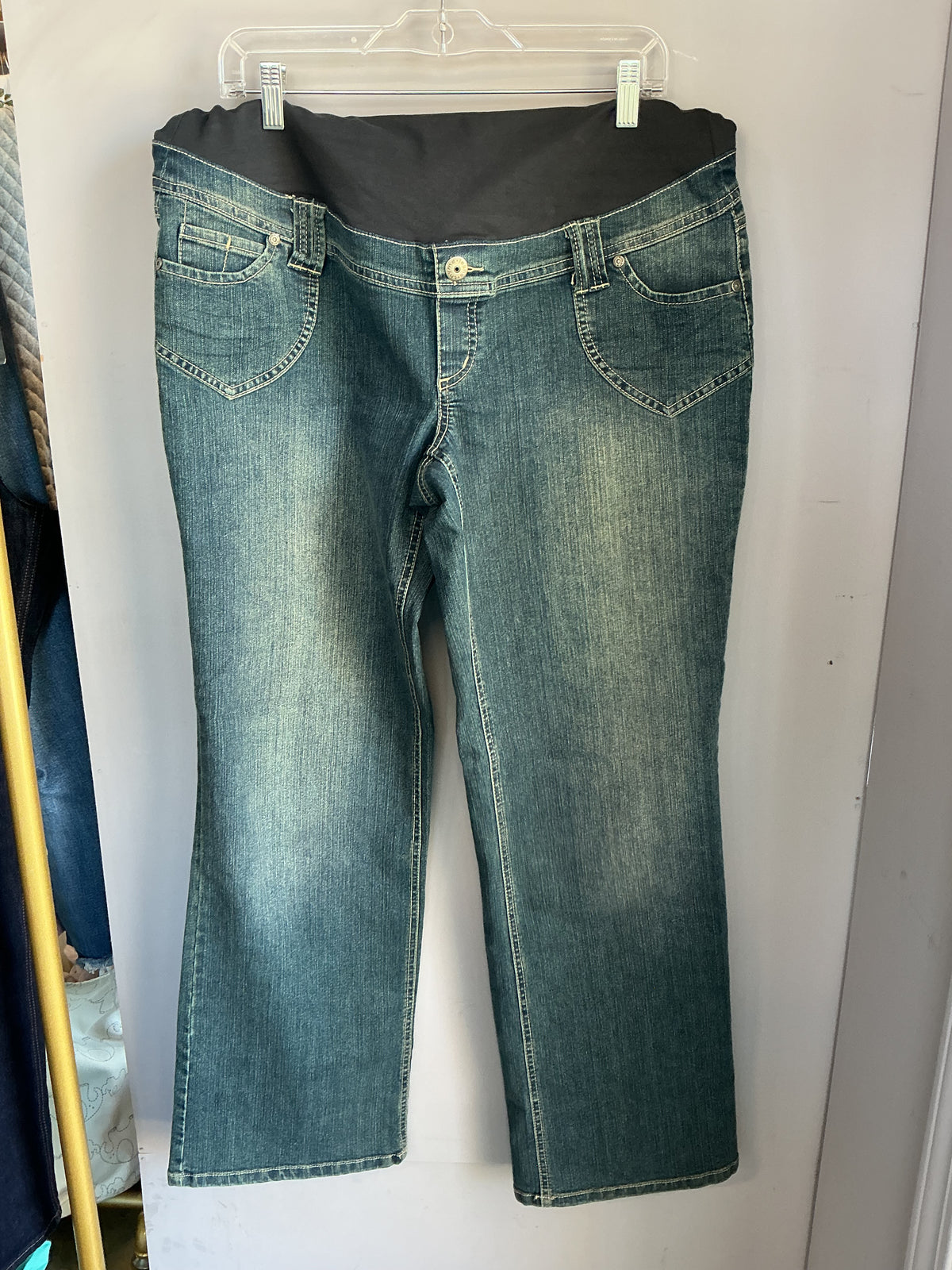 Thyme Full Panel Maternity Jeans size large