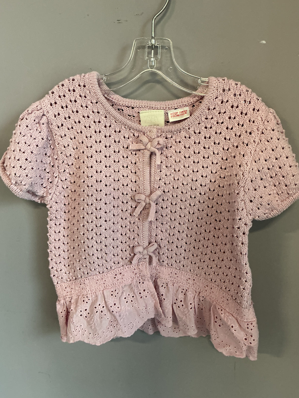 Zara Short Sleeve Cardigan size 4