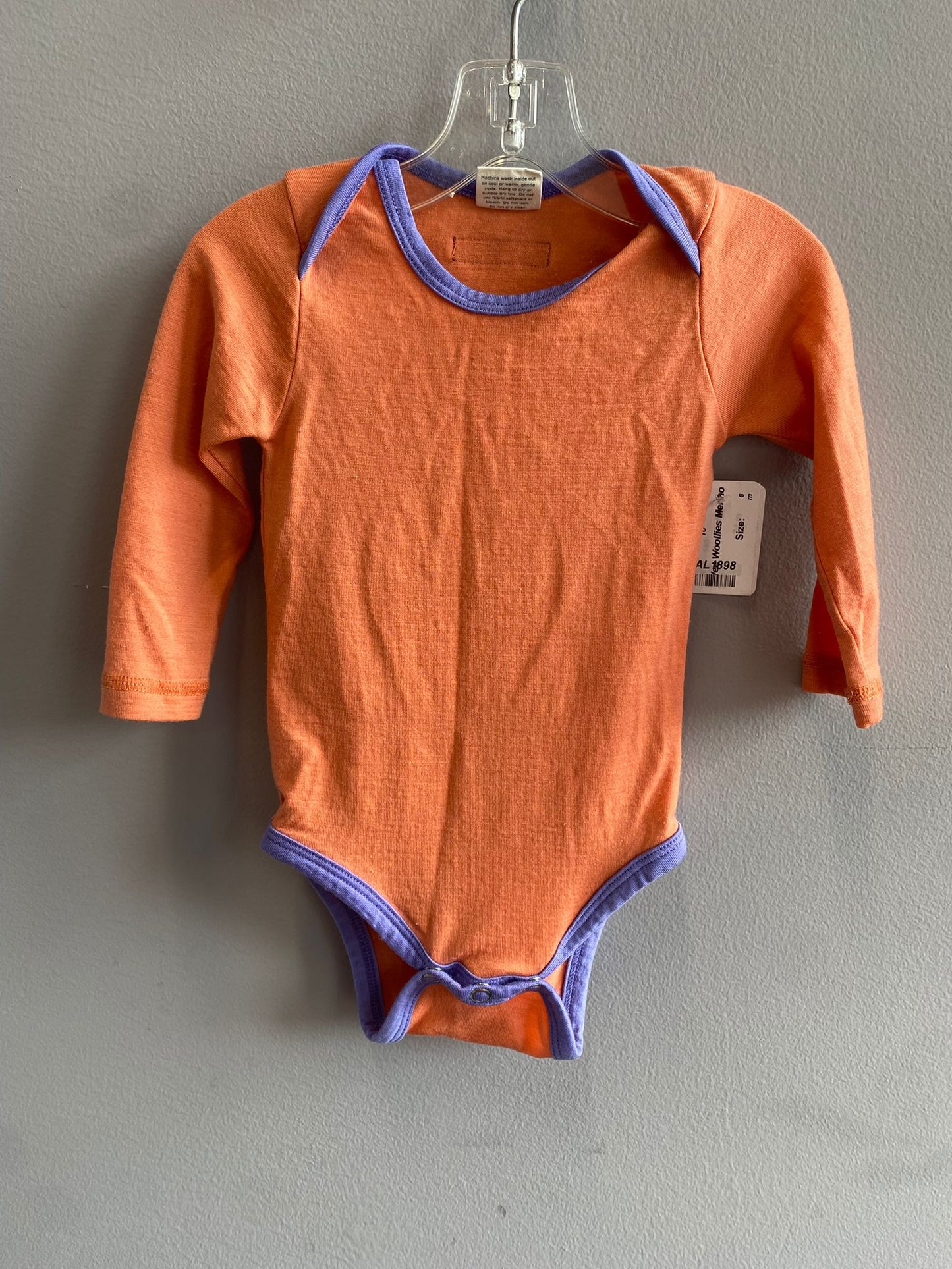 Wee Woolies Merino Onesie 3-6M