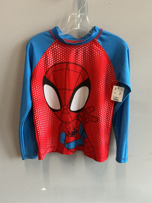 Marvel-Spider Man long sleeve swim/active shirt sz 4