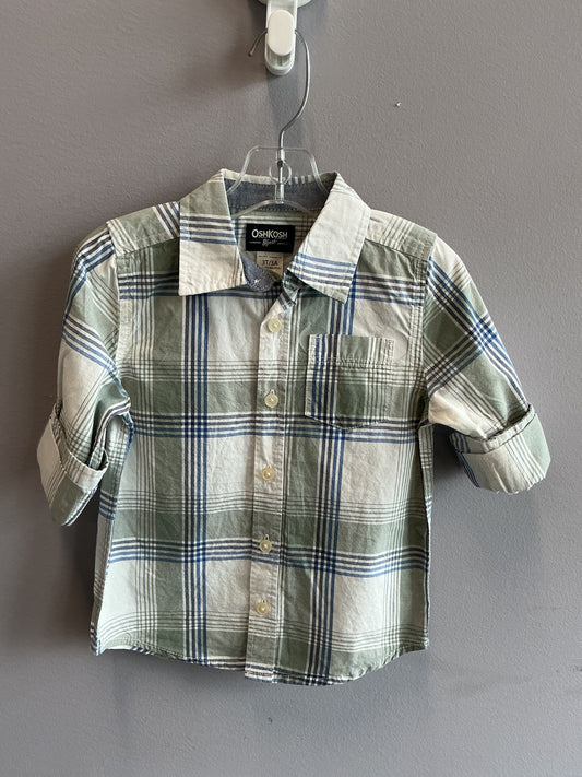 Oshkosh button down longsleeve shirt sz 3