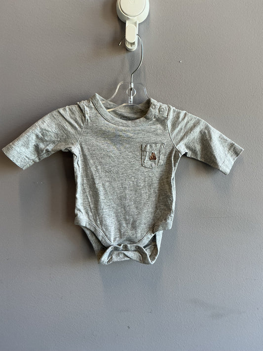 GAP Long Sleeve Onesie 3M