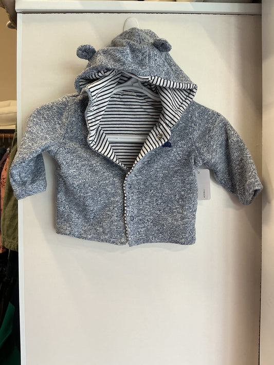 Gap Button Down Hoodie 0-3 month