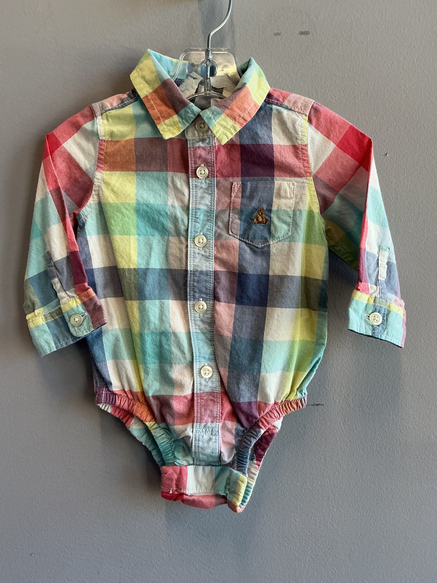 Baby Gap Button Down Onesie 6-12M