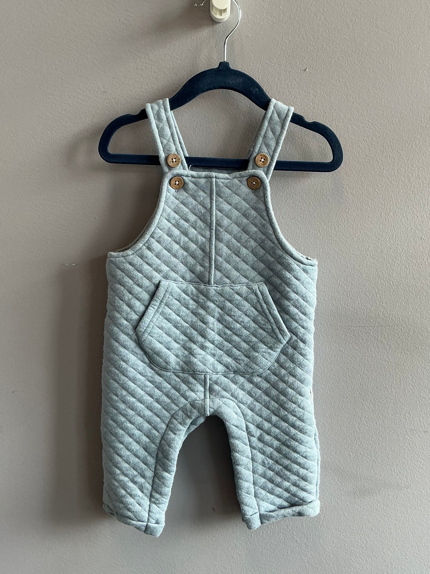Rabbit + Bear Quilted Overalls size 9 mnth
