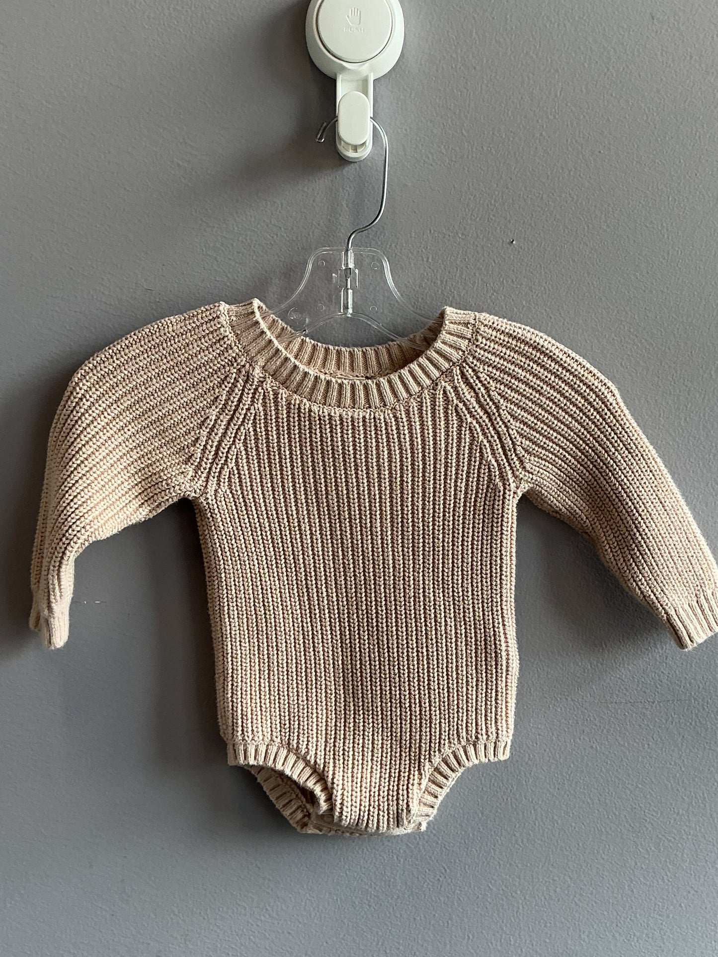 Little Navy Knit Onesie size 9 mnth
