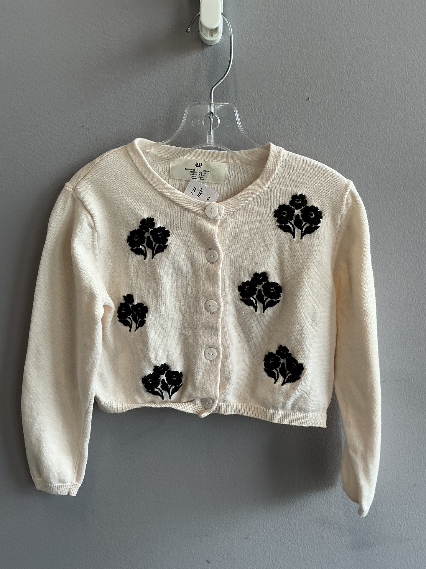 H&M Floral Cardigan size 6