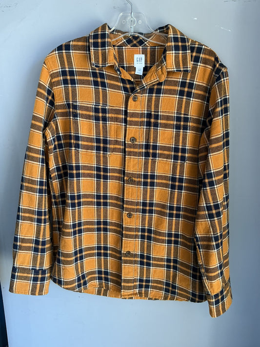 Gap Flannel Button Up size 10