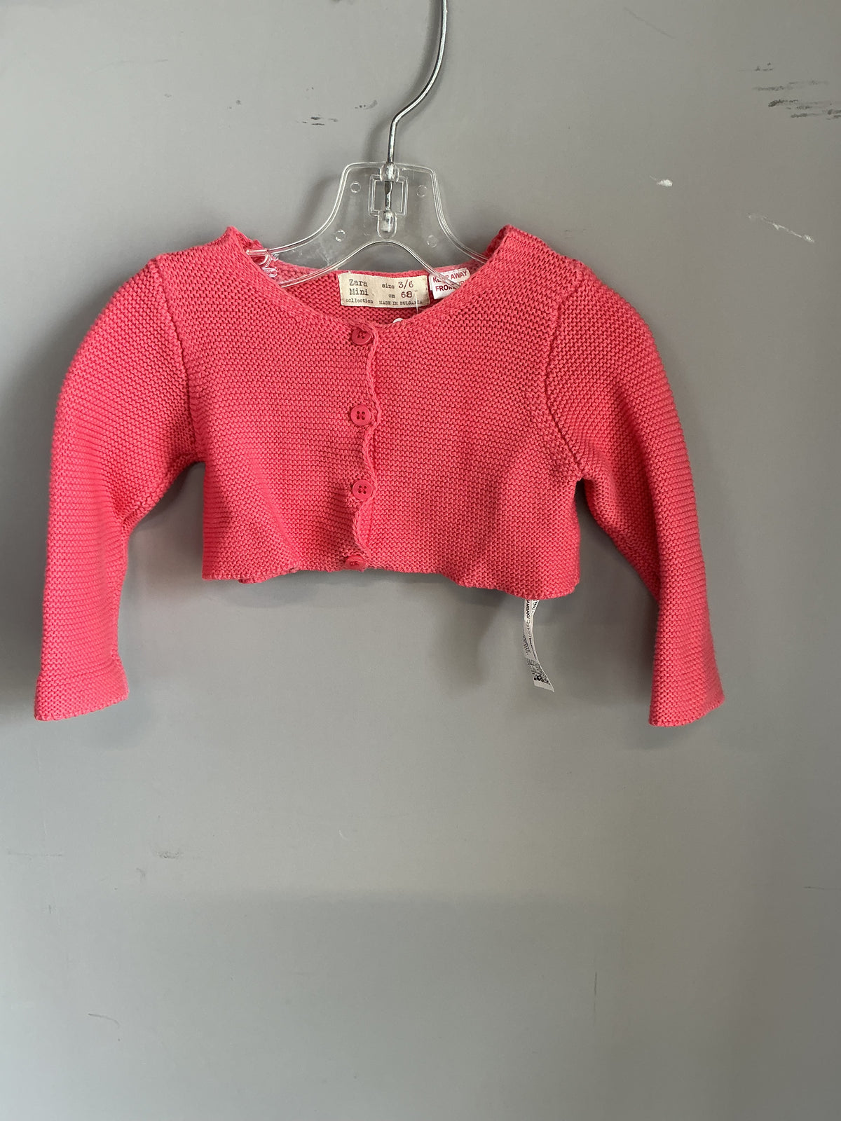 Zara Mini Crop Cardigan 6M