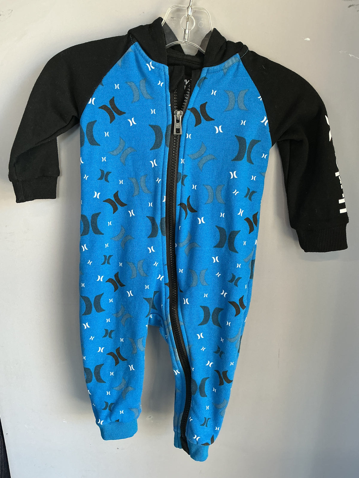 Hurley Hooded Jumpsuit size 12 months