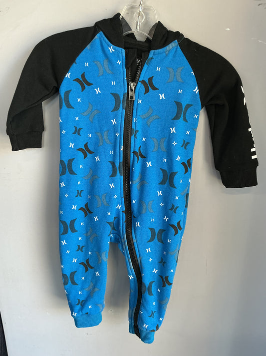 Hurley Hooded Jumpsuit size 12 months