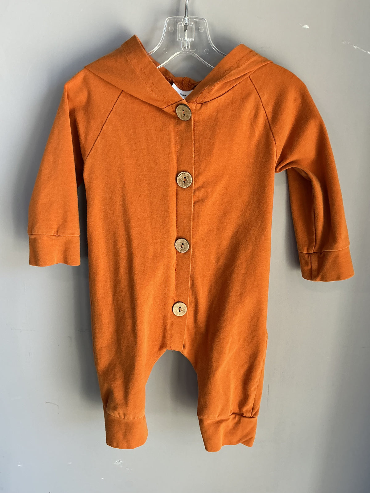 Hooded Button Romper size 3 months