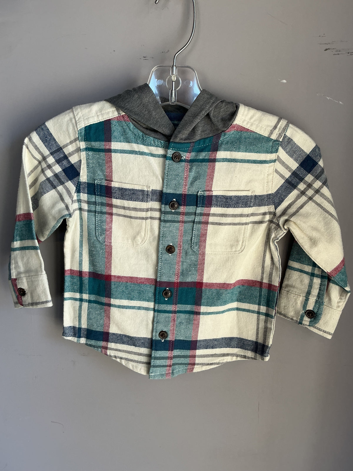 Oshkosh Hooded Flannel size 18 months