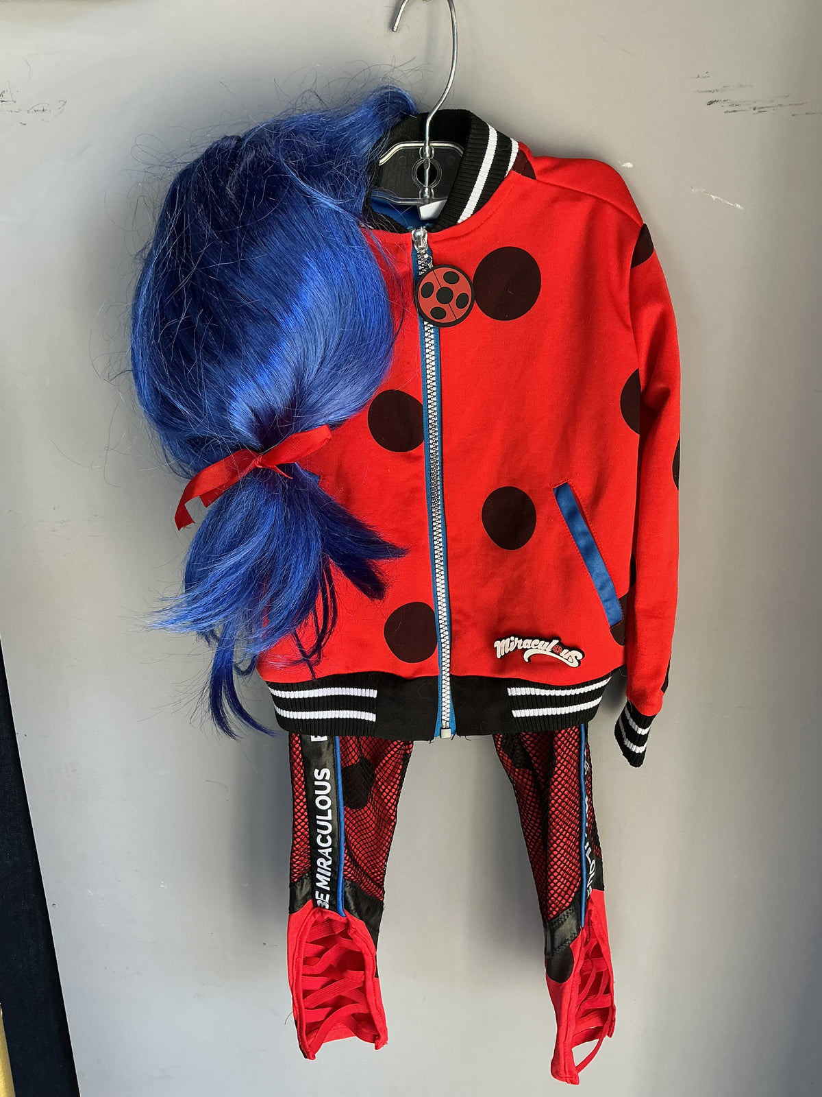 Miraculous Ladybug Costume and wig size 4
