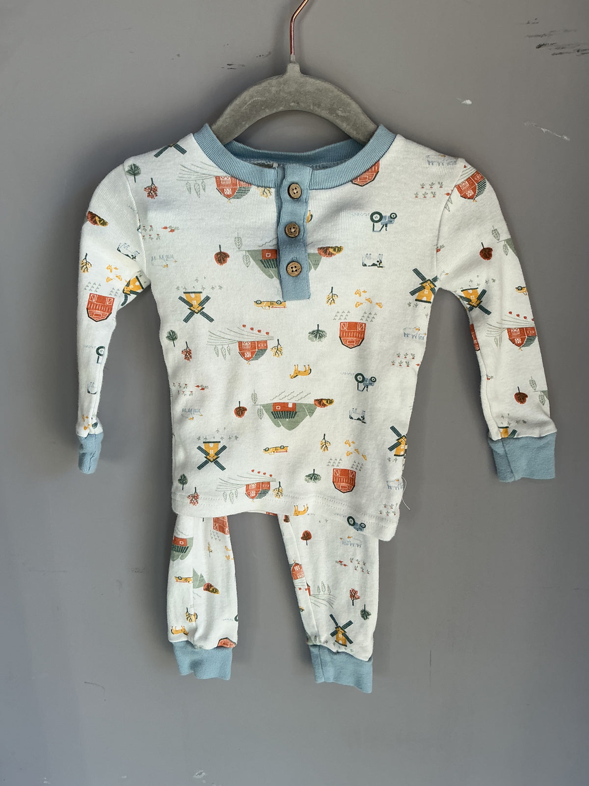 Rabbit + Bear Pyjama Set size 12 months