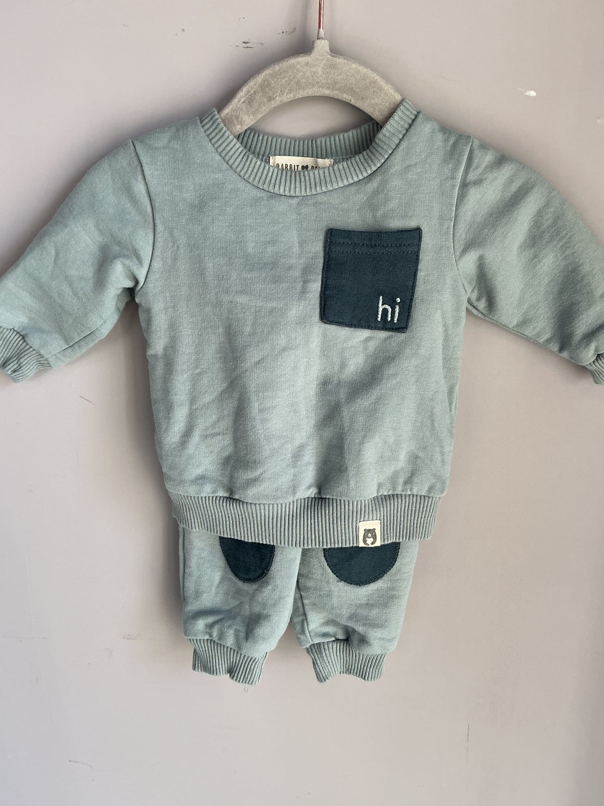 Rabbit + Bear 2 Piece Set size 3 months
