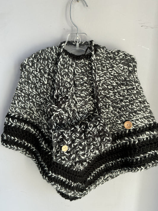 Handmde Poncho and Purse set size 24 months