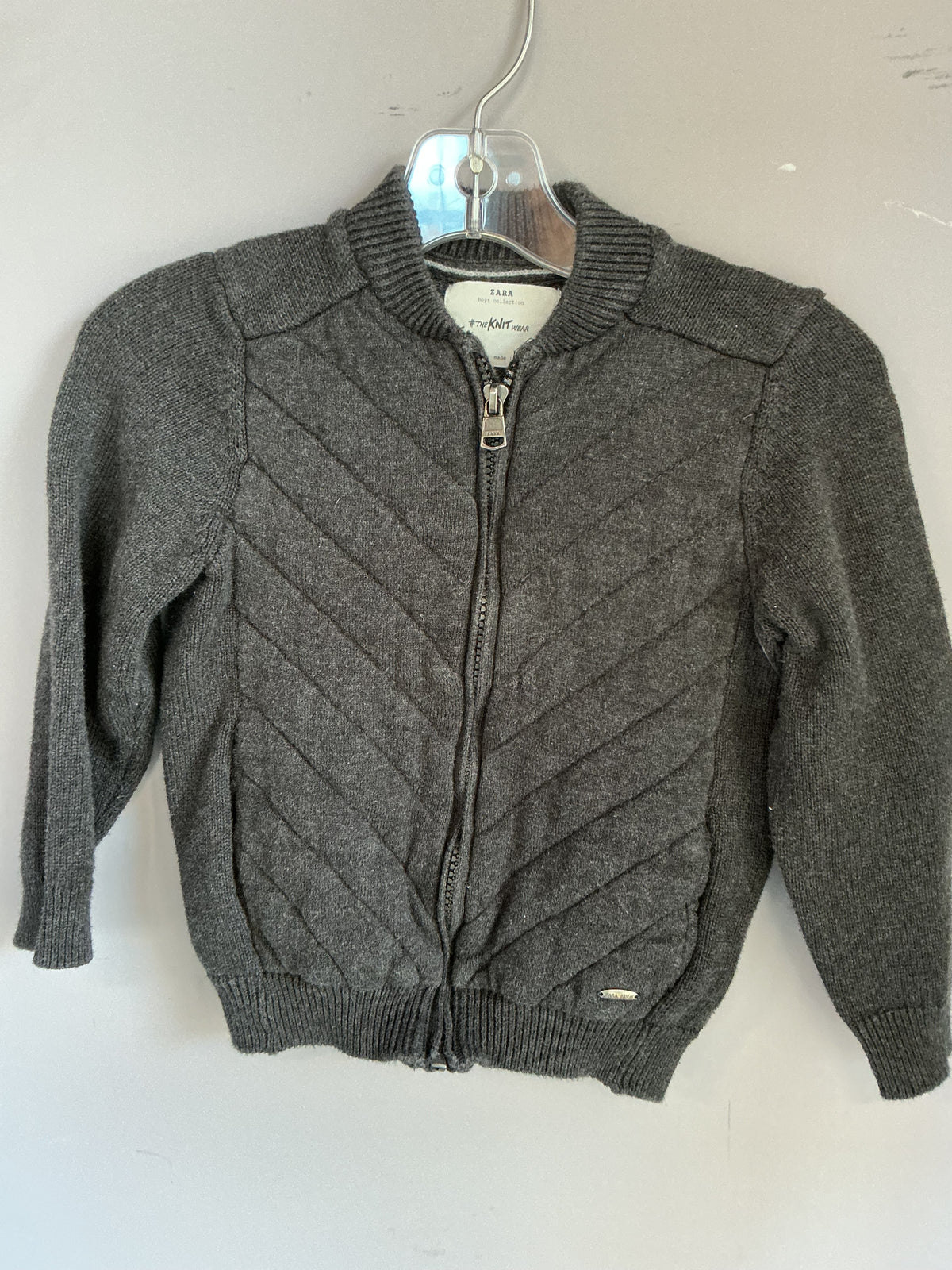 Zara Knit Zip Up size 5