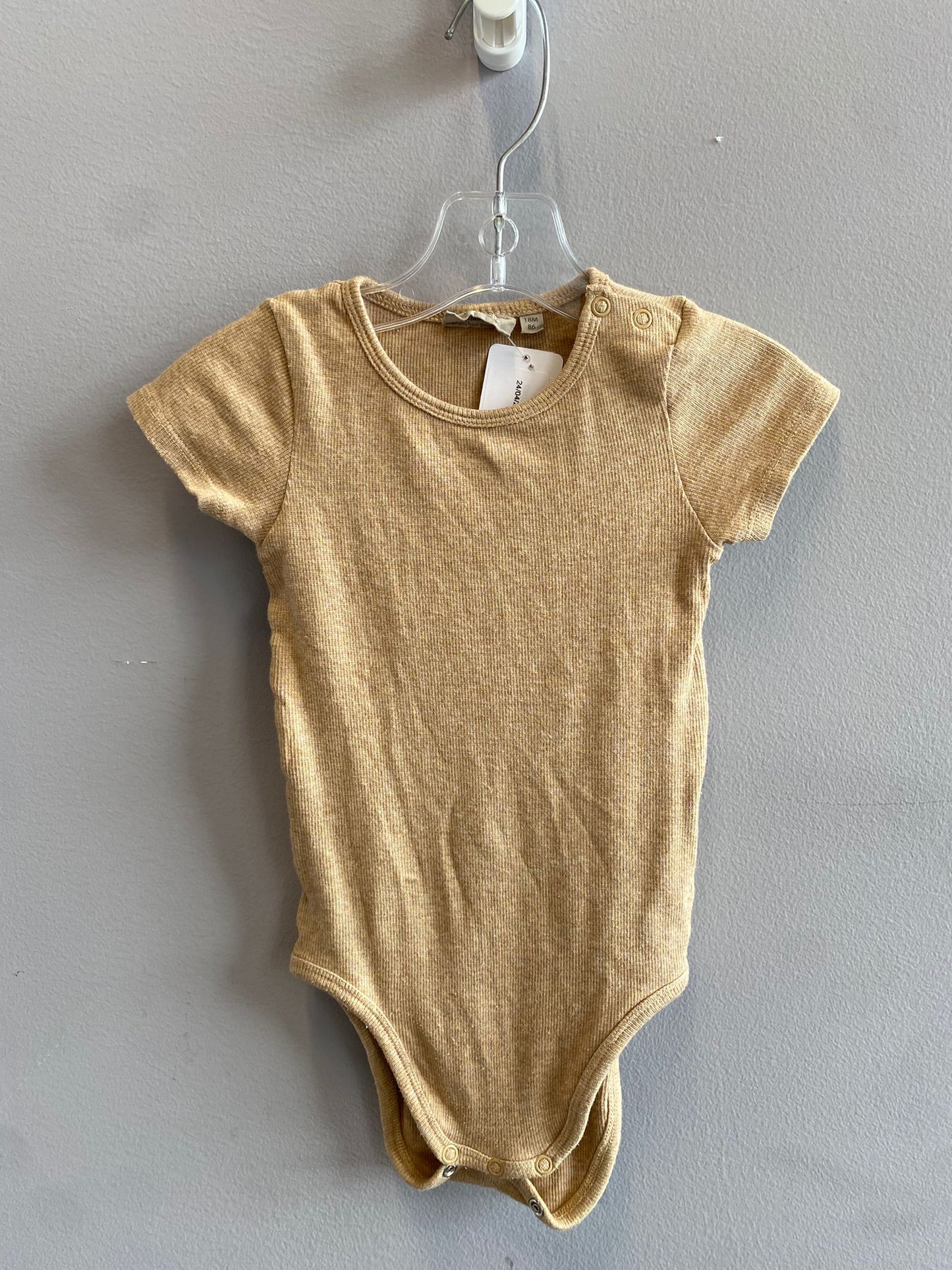 Wheat Organic Cotton Onesie 18M
